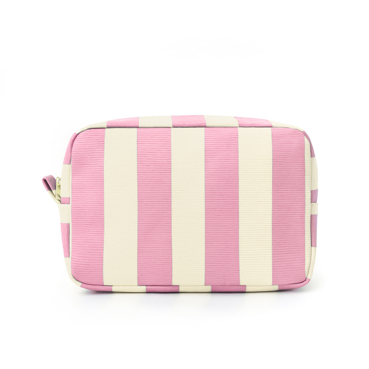 Striped Corduroy Premium Cosmetic Bag