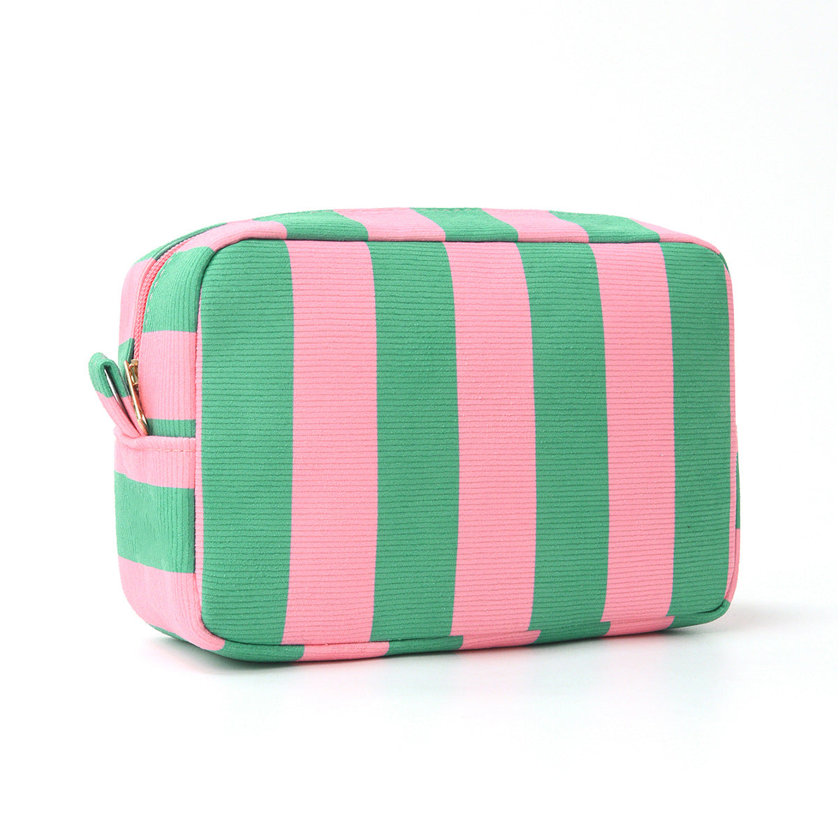 Striped Corduroy Premium Cosmetic Bag